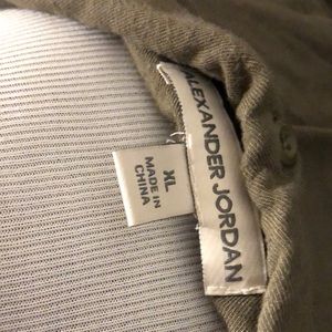 Olive green shirt sleeve button up